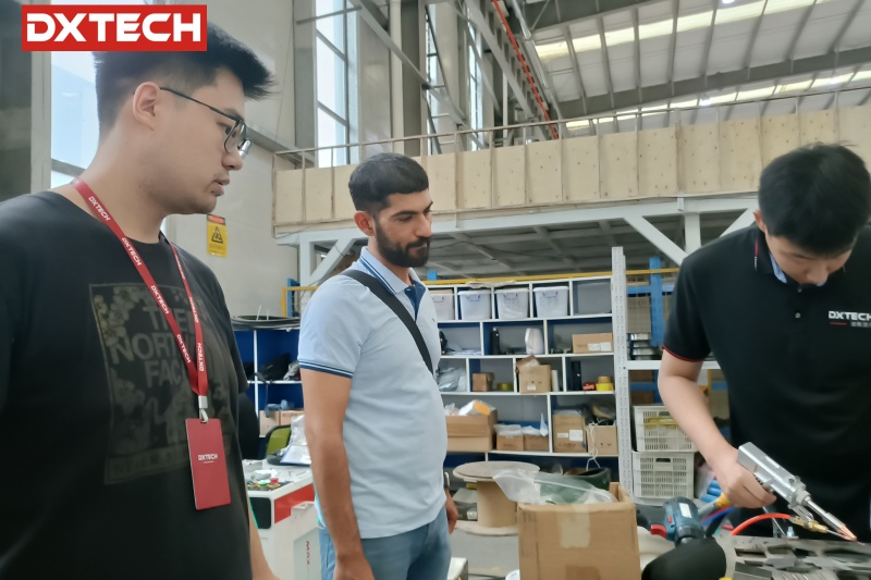 Canadian-Customers-Visited-DXTECH-and-Ordered-1530FL-3KW-Sheet-Metal-Fiber-Laser-Cutting-Machine-and-Bending-Machine