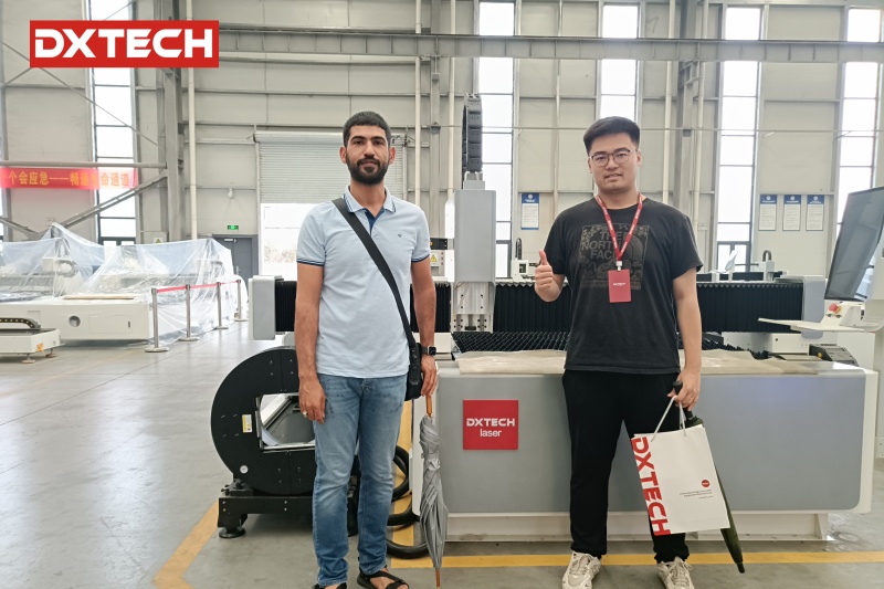 Canadian-Customers-Visited-DXTECH-and-Ordered-1530FL-3KW-Sheet-Metal-Fiber-Laser-Cutting-Machine-and-Bending-Machine