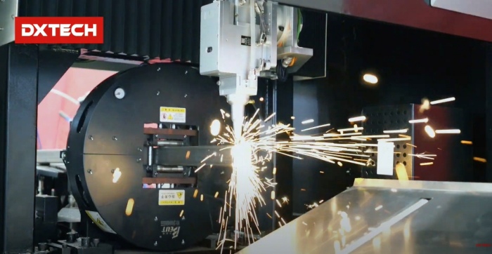 china steel tube laser cutting machine 1kw fiber laser tube cutting machine