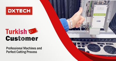 DXTECH 1530FP series 2kW steel sheet fiber laser cutting machine in Türkiye