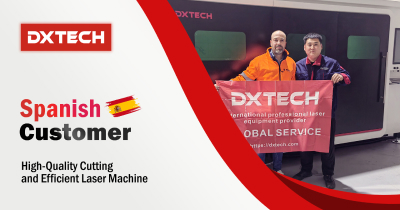 DXTECH 1530SLT 3kw fully enclosed sheet and tube metal laser cutting machine in Spain