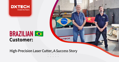 DXTECH 3kw 1540EP stainless steel laser cutting machine with exchange platform in Brazil