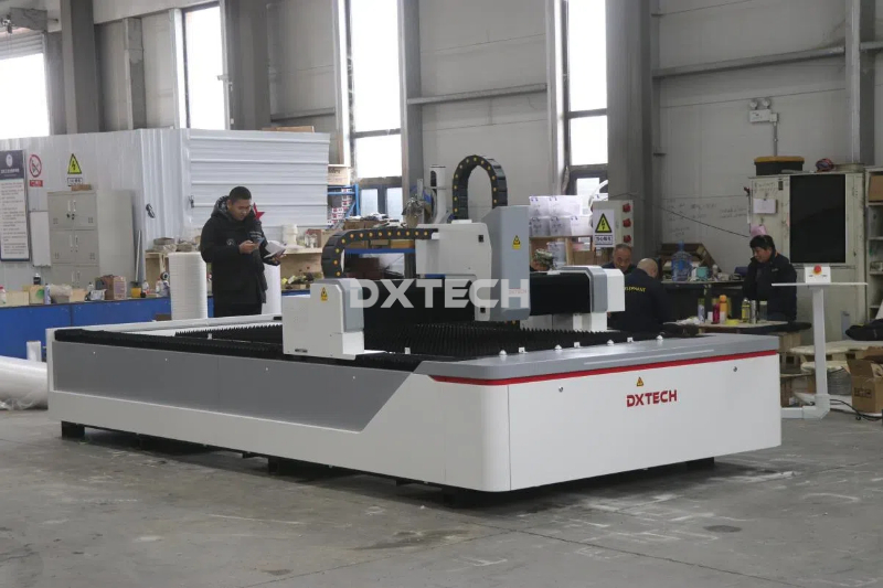dxtech 3kw fl-series metal laser cutting machine shipped to Australia-2